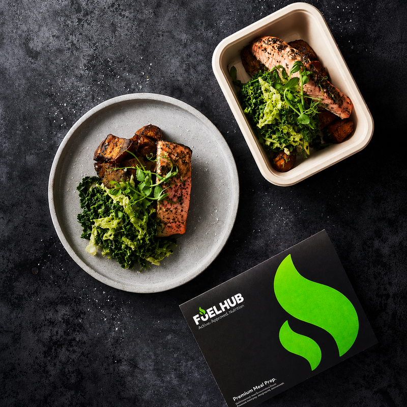 Honey & Rosemary Salmon with Sweet Potato & Cabbage